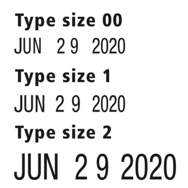 Trodat® Trodat Rubber Date Stamp, Conventional, Type Size 2, Four Bands 5 Trodat® Trodat Rubber Date Stamp, Conventional, Type Size 2, Four Bands - Image 3