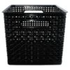 Advantus Weave Bins, 13.88 X 10.5 X 8.75, Black, 2/Pack