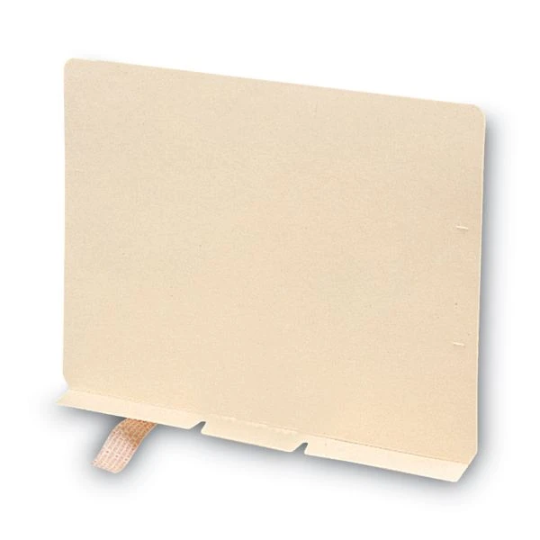 Smead Self-Adhesive Folder Dividers For Top/End Tab Folders, Prepunched For Fasteners, 1 Fastener, Letter Size, Manila, 100/Box 6 Smead Self-Adhesive Folder Dividers For Top/End Tab Folders, Prepunched For Fasteners, 1 Fastener, Letter Size, Manila, 100/Box - Image 4
