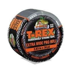 T-REX T-Rex Duct Tape, 17 Mil, 2.83" X 30 Yds, 3" Core, Silver