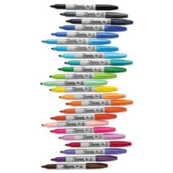 Sharpie Fine Tip Permanent Marker, Fine Bullet Tip, Assorted Colors, 24/Pack -Office Supplies Shop 9c82ff4a483ca6b3f497c328e44250d008