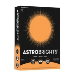 Astrobrights Color Paper, 24 Lb, 8 1/2 X 11, Cosmic Orange, 500 Sheets/Ream