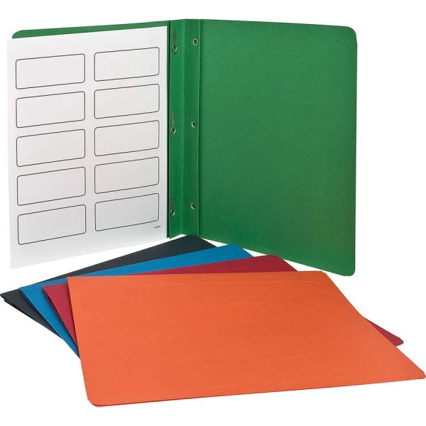 Oxford Title Panel And Border Front Report Cover, Three-Prong Fastener, 0.5" Capacity, 8.5 X 11, Assorted/Assorted, 25/Box 4 Oxford Title Panel And Border Front Report Cover, Three-Prong Fastener, 0.5" Capacity, 8.5 X 11, Assorted/Assorted, 25/Box - Image 2