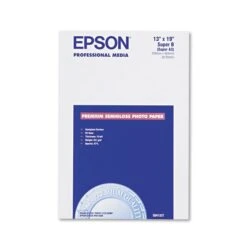 Epson® Epson Premium Photo Paper, 10.4 Mil, 13 X 19, Semi-Gloss White, 20/Pack