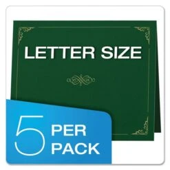 Oxford Certificate Holder, 11.25 X 8.75, Green, 5/Pack -Office Supplies Shop 9f397618e4eb63c829c698338ee1bee3ac