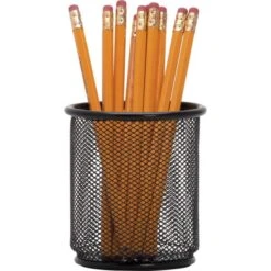 Lorell Black Mesh/Wire Pencil Cup Holder -Office Supplies Shop 9fa4910f195b8859fa480cd8a30c91ee35