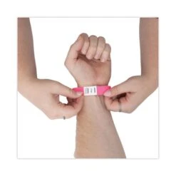 Advantus Crowd Management Wristbands, Sequentially Numbered, 9.75" X 0.75", Neon Pink, 500/Pack -Office Supplies Shop 9fdf1c314587403c2b2bc5f5454de84251