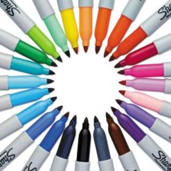 Sharpie Fine Tip Permanent Marker, Fine Bullet Tip, Assorted Colors, 24/Pack -Office Supplies Shop a1136a35089039cd13646d7785dcf16cd9