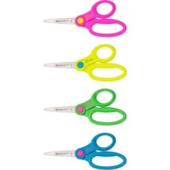 Westcott Kids' Scissors With Antimicrobial Protection, Pointed Tip, 5" Long, 2" Cut Length, Assorted Straight Handles, 12/Pack -Office Supplies Shop a3893f0669a50aa84e5a0e2e1b683d0043