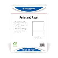 PrintWorks Professional Professional Office Paper, 20 Lb, 8 1/2 X 11, Perforated 3 2/3" From Bottom, White, 500 Sheets/Ream -Office Supplies Shop a3c1c8c79fdaf8161edd9890a16cdb5683