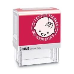 COSCO MINE Textile Stamp, 1.5" X 1.5", Black