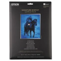 Epson® Epson Signature Worthy Paper Sample Pack, 8 1/2 X 11, Assorted Finishes, 14 Sheets/Pack