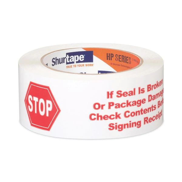 Shurtape HP 240 Packing Tape, 1.88" X 109.36 Yds, White With Red Print, 36/Carton 3 Shurtape HP 240 Packing Tape, 1.88" X 109.36 Yds, White With Red Print, 36/Carton