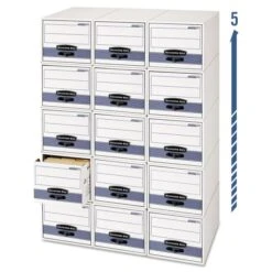 Bankers Box STOR/DRAWER STEEL PLUS Extra Space-Savings Storage Drawers, Legal Files, 17" X 25.5" X 11.5", White/Blue, 6/Carton 7 Bankers Box STOR/DRAWER STEEL PLUS Extra Space-Savings Storage Drawers, Legal Files, 17" X 25.5" X 11.5", White/Blue, 6/Carton -Office Supplies Shop a54b7ef252c159bf4e2352f3eaa6ad5f8e