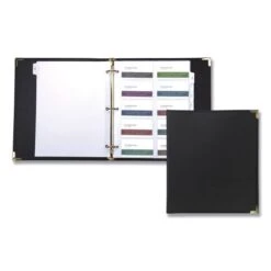 Samsill Classic Vinyl Business Card Binder, Holds 200 2 X 2.5 Cards, 10.25 X 11.13, Ebony