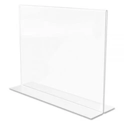 Deflecto Classic Image Double-Sided Sign Holder, 11 X 8.5 Insert, Clear -Office Supplies Shop a8c5eb5363811a70aadf3ada9812d09a65