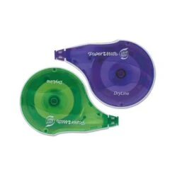 Paper Mate Liquid Paper DryLine Correction Tape, Non-Refillable, Green/Purple Applicators, 0.17" X 472", 10/Pack -Office Supplies Shop a94ee0f02531a8bc091e89081259647917