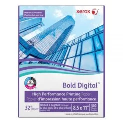 Xerox™ Xerox Bold Digital Printing Paper, Letter Size (8 1/2" X 11"), 100 (U.S.) Brightness, 32 Lb Text (120 Gsm), FSC Certified, Ream Of 500 Sheets