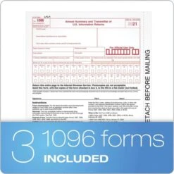 TOPS Five-Part 1099-NEC Tax Forms, Fiscal Year: 2022, Five-Part Carbonless, 8.5 X 3.5, 3 Forms/Sheet, 50 Forms Total -Office Supplies Shop aa696b693c8b8f3399f4a7c45b1c929b36