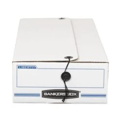 Bankers Box LIBERTY Check And Form Boxes, 9.25" X 23.75" X 4.25", White/Blue, 12/Carton -Office Supplies Shop ab12cb53a43b0d8decf5b64dce0b7878d5