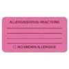 Tabbies Allergy Warning Labels, ALLERGIES/DRUG REACTIONS NO KNOWN ALLERGIES, 1.75 X 3.25, Pink, 250/Roll -Office Supplies Shop acd145e0eb0eec98a361cddab22c0c7b9a
