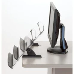 3M In-Line Adjustable Desktop Copyholder,150 Sheet Capacity, Plastic, Black/Clear -Office Supplies Shop adf479e9173bdd258bece73cf7b90a18b4