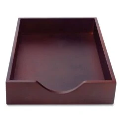 Carver™ Carver Hardwood Stackable Desk Trays, 1 Section, Legal Size Files, 10.25" X 15.25" X 2.5", Mahogany -Office Supplies Shop ae1efde7f5008e1d73c1913f20bf6bf7a7