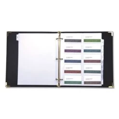Samsill Classic Vinyl Business Card Binder, Holds 200 2 X 2.5 Cards, 10.25 X 11.13, Ebony -Office Supplies Shop af014af234fef9f5fc049d285081f51db7