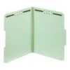 Expanding Pressboard Folders With Fasteners, Letter Size (8-1/2" X 11"), 1" Expansion, Green, Box Of 25
