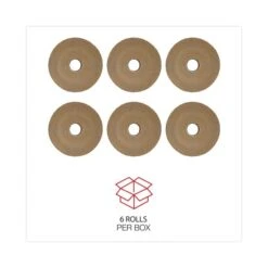 General Supply Glass-Fiber Reinforced Gummed Kraft Sealing Tape, 3" Core, 3" X 375 Ft, Brown, 8/Carton -Office Supplies Shop b2c54b238be89776b5fa1c46d96f827ada