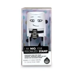 NIO Stamp With Voucher And Fancy Gray Ink Pad, Self-Inking, 1.56" Diameter -Office Supplies Shop b2ff73032015d013c9d0da58d747c1b984