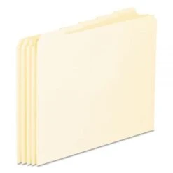 Pendaflex Blank Top Tab File Guides, 1/5-Cut Top Tab, Blank, 8.5 X 11, Manila, 100/Box