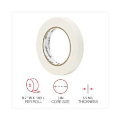 Universal Removable General-Purpose Masking Tape, 3" Core, 18 Mm X 54.8 M, Beige, 6/Pack -Office Supplies Shop b4dcd4b89c72d6cc9e6f51176f53f57ed3