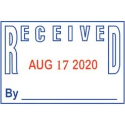 COSCO 2000PLUS Model S 360 Two-Color Message Dater, 1.75 X 1, "Received", Self-Inking, Blue/Red -Office Supplies Shop b55d938d36b460c03831822ab7066dba9d