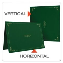 Oxford Certificate Holder, 11.25 X 8.75, Green, 5/Pack -Office Supplies Shop b73157ae429e62f0317c7984b7e06aa3ca
