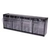 Deflecto Tilt Bin Interlocking Multi-Bin Storage Organizer, 4 Sections, 23.63" X 6.63" X 8.13", Black/Clear 2 Deflecto Tilt Bin Interlocking Multi-Bin Storage Organizer, 4 Sections, 23.63" X 6.63" X 8.13", Black/Clear -Office Supplies Shop b814c7eacb540b73d5a3ead2dd7ed986cc