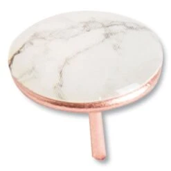 U Brands Metal Thumbtacks, Marble Head With Rose Gold Prong, 100 Count -Office Supplies Shop b8f128a9b17f1b7f5c8c8343713dea7c5a