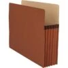 Business Source Redrope Expanding File Pockets