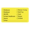 Tabbies Labels For Insurance List, 1-3/4 X 3-1/4, Yellow, 250/Roll