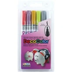 DecoColor Fine Tip Paint Markers 6/Pkg