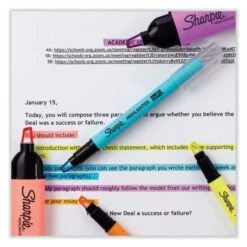 Sharpie Clearview Pen-Style Highlighter, Assorted Ink Colors, Chisel Tip, Assorted Barrel Colors, 8/Pack -Office Supplies Shop bd17411819b006b66afc31fd4b76565cba