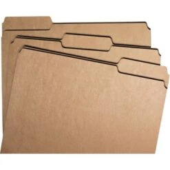 Smead Heavyweight Kraft File Folder, 1/3-Cut Tabs: Assorted, Letter Size, 0.75" Expansion, 11-pt Kraft, Brown, 100/Box -Office Supplies Shop bd5fdd73457491b87da736e096ed01ed04