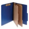 ACCO ColorLife PRESSTEX Classification Folders, 3" Expansion, 2 Dividers, 6 Fasteners, Letter Size, Dark Blue Exterior, 10/Box -Office Supplies Shop be89f0310cc91a8a28d0e80c66ae457b41