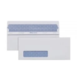 #10 Lift & Press Premium Security Envelopes, Left Window, Self Seal, 100% Recycled, White, Box Of 500