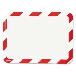 Tarifold, Inc. High Visibility Safety Frame Display Pocket-Magnet Back, 10 1/4 X 14 1/2, Red/WH