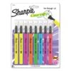 Sharpie Clearview Pen-Style Highlighter, Assorted Ink Colors, Chisel Tip, Assorted Barrel Colors, 8/Pack