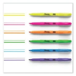 Sharpie Pocket Style Highlighters, Assorted Ink Colors, Chisel Tip, Assorted Barrel Colors, 24/Pack -Office Supplies Shop c0590e9f3d667bf8b773d40b4e53a89dce