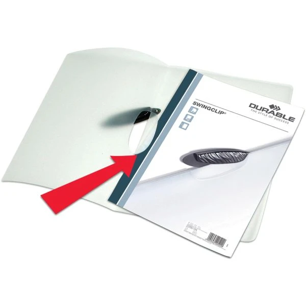 Durable Swingclip Clear Report Cover, Swing Clip, 8.5 X 11, Clear/Clear, 5/Pack 5 Durable Swingclip Clear Report Cover, Swing Clip, 8.5 X 11, Clear/Clear, 5/Pack - Image 3