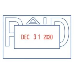 Xstamper ECO-GREEN VersaDater Message Dater, 2.13 X 1.31, PAID, Blue/Red -Office Supplies Shop c194a5ef88cddd9b6dd70d0ae8e33b299c