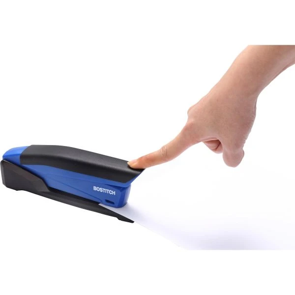 Bostitch InPower Spring-Powered Desktop Stapler, 20-Sheet Capacity, Blue 5 Bostitch InPower Spring-Powered Desktop Stapler, 20-Sheet Capacity, Blue - Image 3